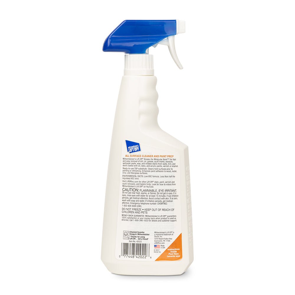 Lift Off Surface Cleaner & Paint Prep 22 oz. Spray Bottle LiftOffInc